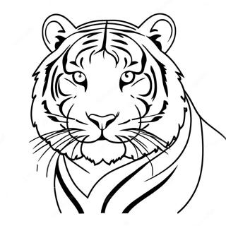 White Tiger Coloring Page 36643-29322