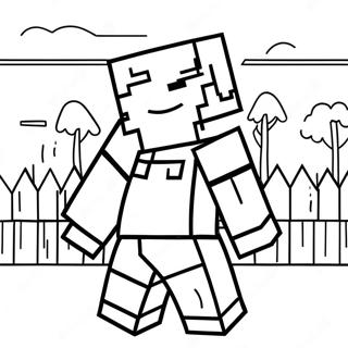 Minecraft Villager Coloring Pages