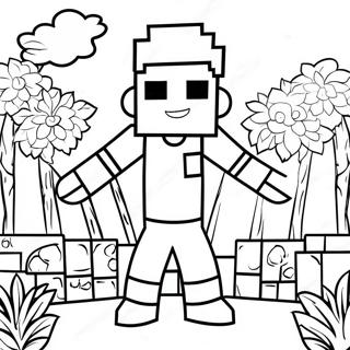 Minecraft Villager Coloring Page 36653-29342