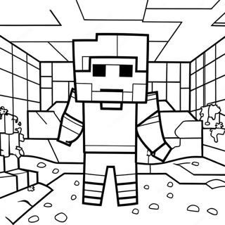 Minecraft Villager Coloring Page 36653-29344