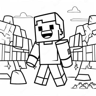 Minecraft Villager Coloring Pages