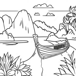 Thailand Landscape Coloring Page 36663-29333