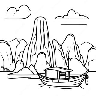 Thailand Landscape Coloring Page 36663-29334