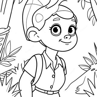 Eliza Thornberry Exploring The Jungle Coloring Page 36674-29349