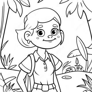 Eliza Thornberry Exploring The Jungle Coloring Page 36674-29350