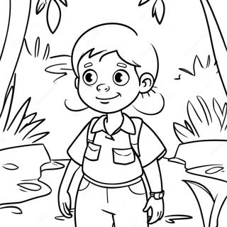 Eliza Thornberry Exploring The Jungle Coloring Page 36674-29351