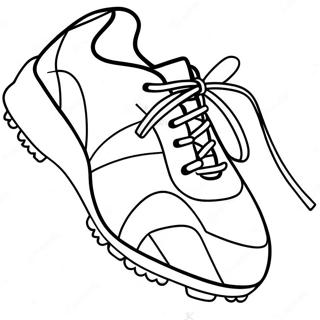 Colorful Soccer Shoe With Laces Coloring Page 36684-29358