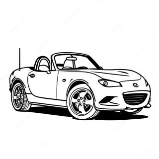 Mazda Miata Convertible Coloring Page 36694-29370