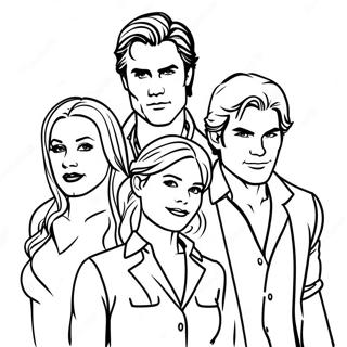 Vampire Diaries Characters Coloring Page 36714-29377