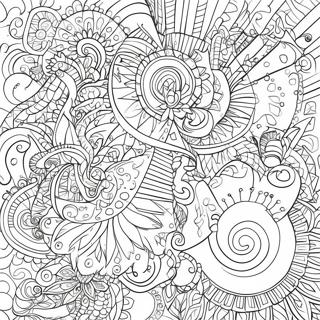 Intricate Abstract Shapes Coloring Page 36724-29389