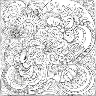 Intricate Abstract Shapes Coloring Page 36724-29391