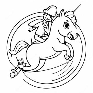 Jessie Riding Bullseye Coloring Page 36734-29399