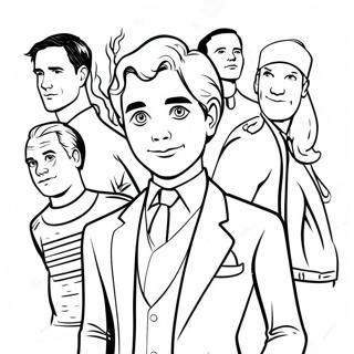 Xavier Riddle With Friends Coloring Page 36744-29407