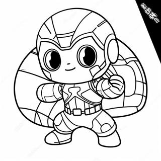 Baby Marvel Cute Chibi Avengers Coloring Page 36753-29412