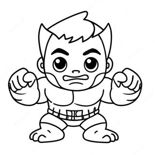 Adorable Baby Hulk Chibi Coloring Page 36754-29413