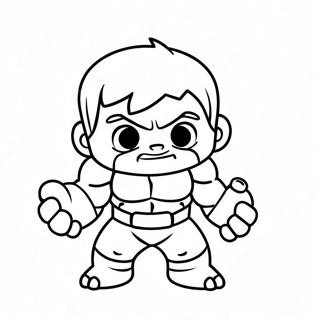 Adorable Baby Hulk Chibi Coloring Page 36754-29414