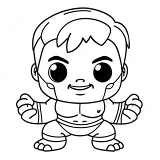 Adorable Baby Hulk Chibi Coloring Page 36754-29415