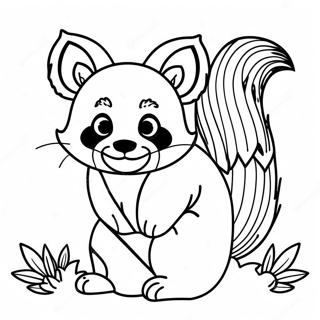 Red Panda Coloring Page 3676-2980