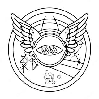 Angels Baseball Team Logo Coloring Page 36773-29425