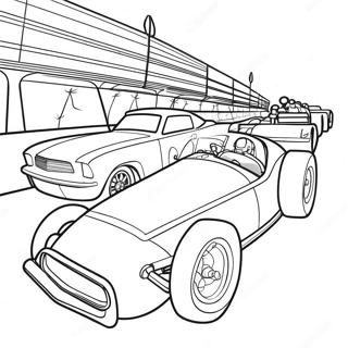 Derby Car Racing Action Coloring Page 36803-29446