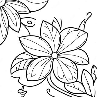 Hawaiian Flowers Coloring Page 36823-29467