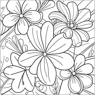 Hawaiian Flowers Coloring Page 36823-29468