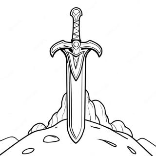 Master Sword Coloring Page 36833-29478