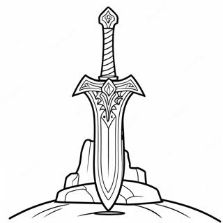 Master Sword Coloring Pages