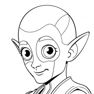 Megamind With Blue Skin Coloring Page 36844-29488