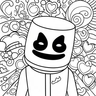 Marshmello Coloring Pages