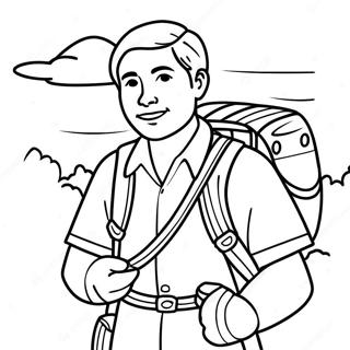 Adventurous Missionary Coloring Page 36874-29511