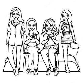 Mean Girls Movie Scene Coloring Page 36883-29515