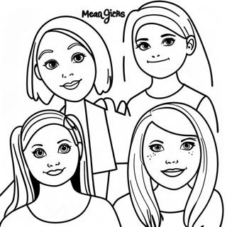 Mean Girls Iconic Quotes Coloring Page 36884-29524