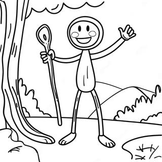 Stick Man Coloring Page 36903-29526