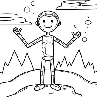 Stick Man Coloring Page 36903-29527