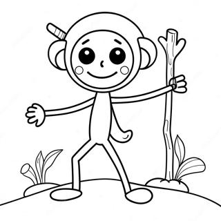 Stick Man Coloring Page 36903-29528