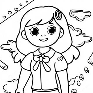 Colorful Girl Scout Pledge Coloring Page 36914-29543