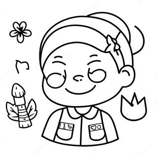 Colorful Girl Scout Pledge Coloring Page 36914-29544