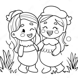 Bffs Having Fun Coloring Page 36923-29546