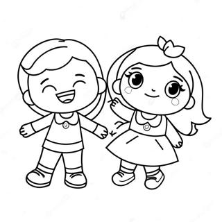 Bffs Having Fun Coloring Page 36923-29547