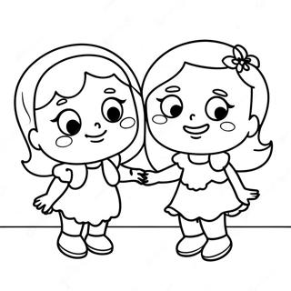 Bffs Having Fun Coloring Page 36923-29548