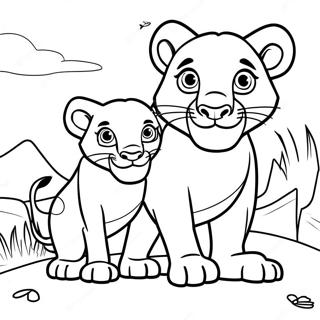 Lion King 2 Coloring Pages