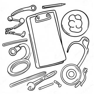 Doctor Tools Coloring Page 36973-29587