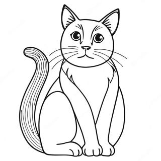 Siamese Cat Coloring Page 36983-29591