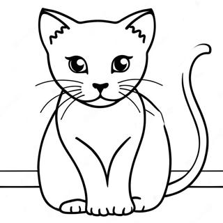 Siamese Cat Coloring Page 36983-29592