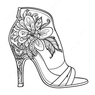 Stylish High Heels Coloring Page 36994-29601