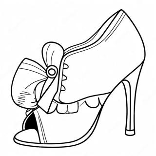 Stylish High Heels Coloring Page 36994-29602