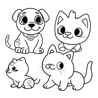 Adventurous Super Pets Coloring Page 37014-29618