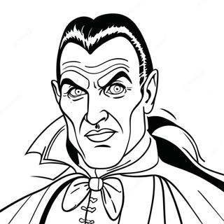 Classic Dracula Coloring Page 37024-29625