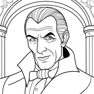 Classic Dracula Coloring Page 37024-29628